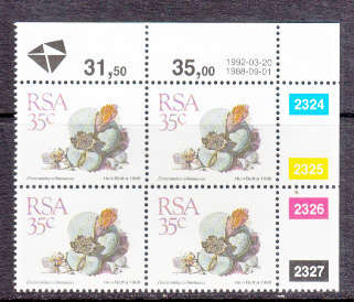 CONTROL BLOCK/S - AS PER SCAN - RSA - MNH REPRINT