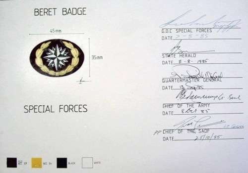 Recce bullion wire beret badge