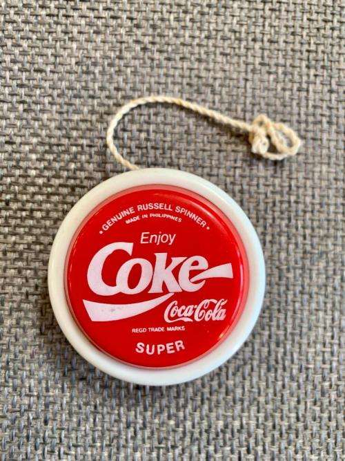 Original Russell Coca-Cola Spinner yoyo. Made in Philippines