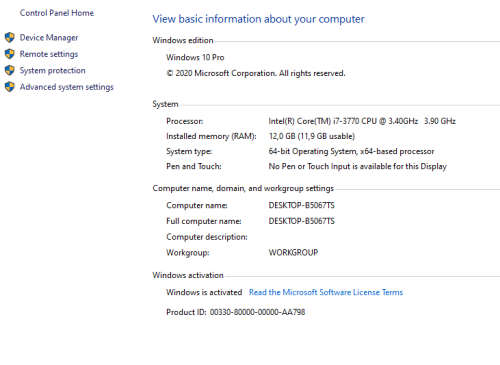 Complete i7-3770 | 3.40GHz Quad Core CPU | 12GB DDR3 RAM | 500GB HDD Desktop + 23 Inch FHD Monitor