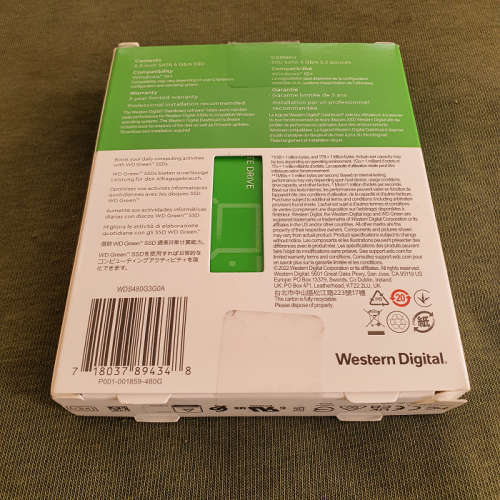 WesternDigital Green 480GB 2.5` Inch SSD (Unused - Please Read Description)