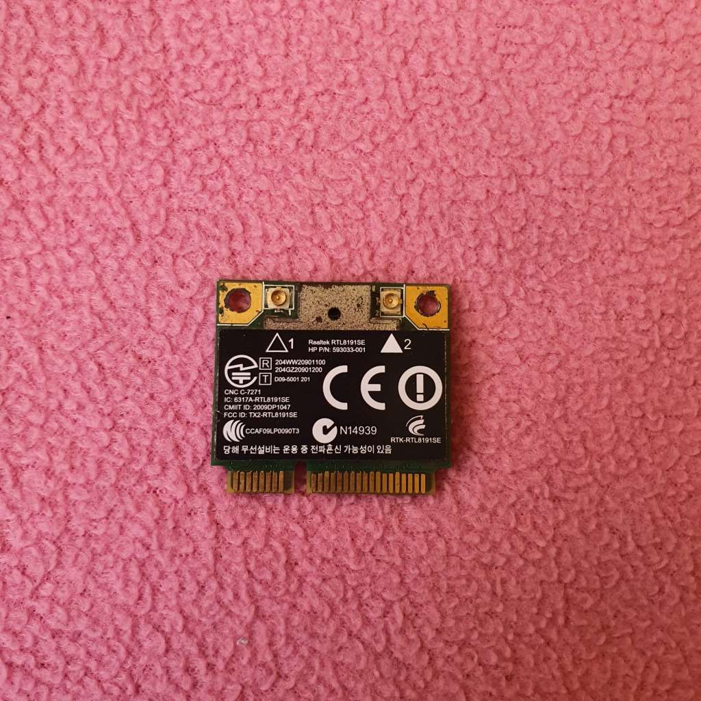 Realtek RTL8191SE Mini PCI-e Wi-Fi Card (593033-001)