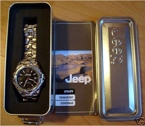 Brand New mens Jeep Watch with Date display and metal Tin.