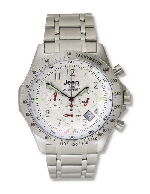BRAND NEW JEEP MENS CHRONOGRAPH - WATER RESISTANT WATCH with DATE RRp R2495