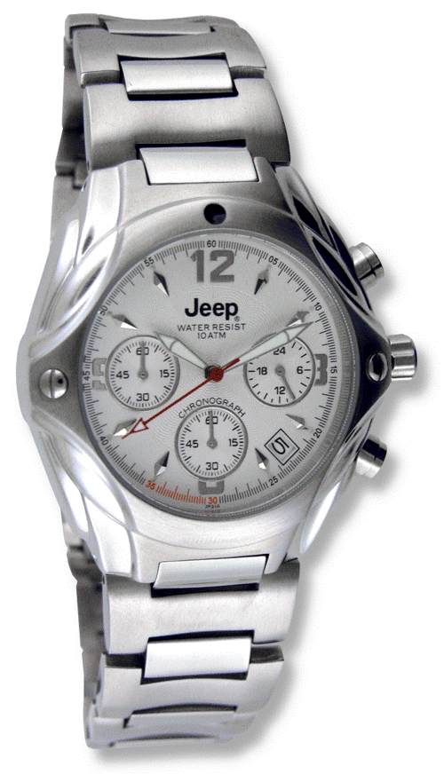 BRAND NEW JEEP MENS CHRONOGRAPH - WATER RESISTANT WATCH with DATE