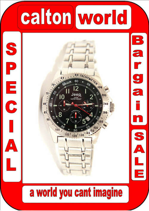 BRAND NEW Genuine JEEP MENS Chronograph Watch 10ATM Water Resistant  RRP R2495