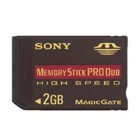 4 x Sony 2GB memory cards