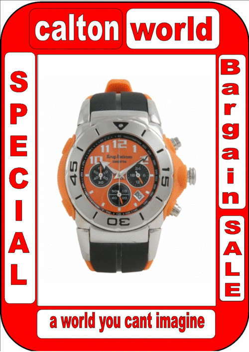Brand NEW Krug Baumen Kingston Orange Sports Chronograph Watch - LOCAL SA stock