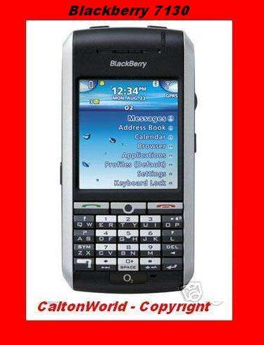 GENUINE Blackberry 7130 - UNLOCKED / SIM FREE + charger