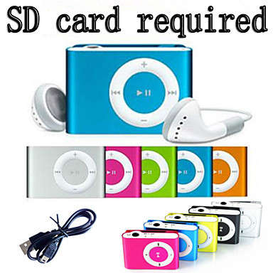 MP3 Player (Shuffle style) with Mini Clip Metal Case