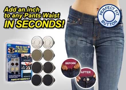 Perfect Fit Button Set of 8 - Extend your Pants Waistline