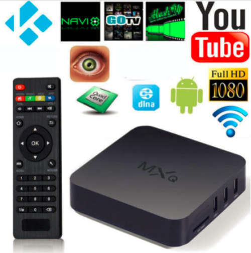 MXQ OTT Android TV BOX | FULL HD | NETFLIX / YOUTUBE/ FACEBOOK /TWITTER/ DLNA/MIRACAST/AIRPLAY