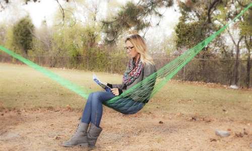 Nylon Rope Hammock - Assorted Colours