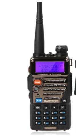 1 X BAOFENG UV-5R (BOTH VHF & UHF) TWO WAY RADIO