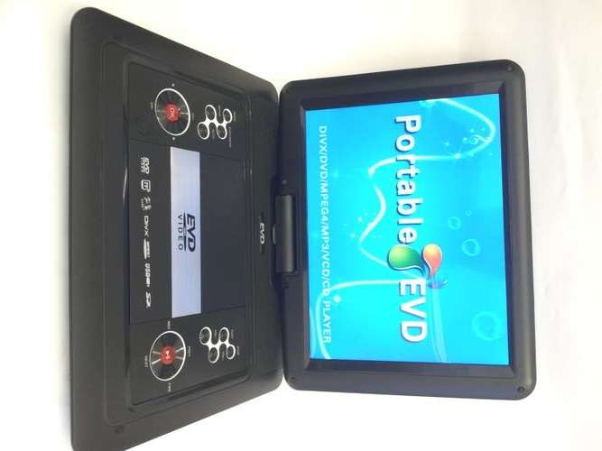 16.8 Portable DVD Player Swivel Screen TV/Radio/USB/SD CARD/GAMES -Folds Flat Like a Tablet !
