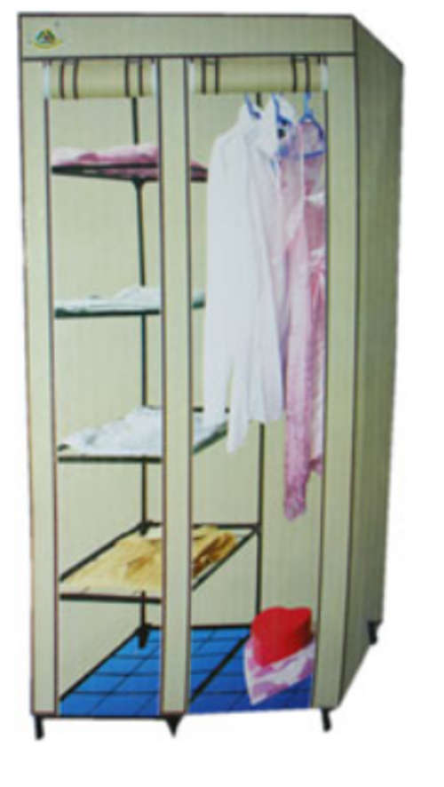 Multifunctional Camping Canvas Wardrobe 105x45x175cm