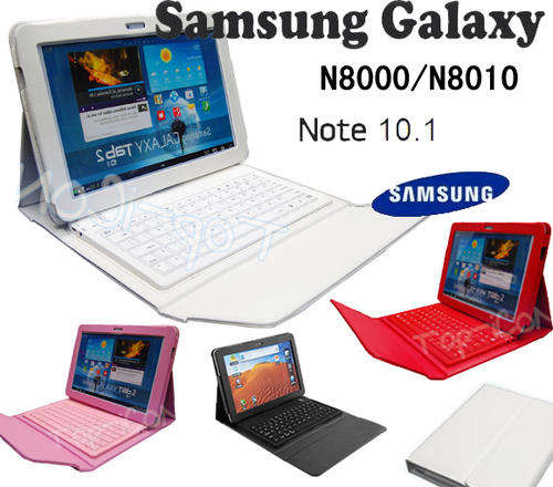 SAMSUNG GALAXY NOTE 10.1 N8000 BLUETOOTH KEYBOARD & PROTECTIVE CASE-NOW IN WHITE/BLACK/RED & PINK !