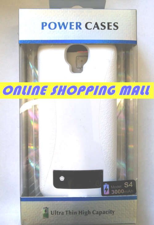 CLEARANCE :Samsung Galaxy S4 i9500 Battery back up / Power Case / Juice Pack 3000 Mah-/ white colour