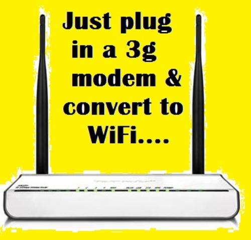 300Mbps Wireless N 3G Router- Turn your 3G modem into 300Mbps WiFi !