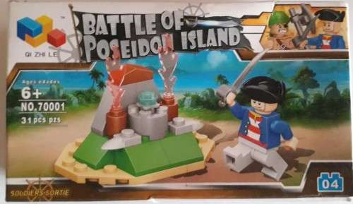 Battle of Poseidon Island lego blocks 31pcs