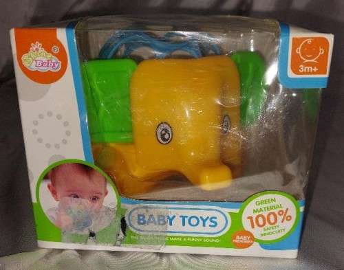 Cute !!!!!!!  Baby Rattle teether Eli