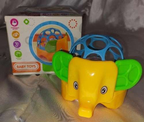 Cute !!!!!!!  Baby Rattle teether Eli