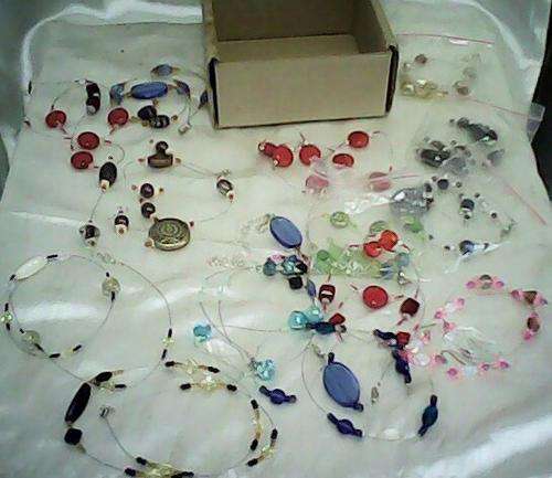 AWESOME!!!!! 16 HAND MADE CHAINS DIFFERENT COLOURS TAKE THE BULK LOT