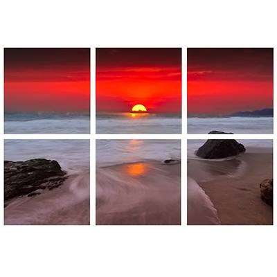Stunning 6 pcs CANVAS - SUNRISE