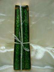 3 x Green Candles stunning