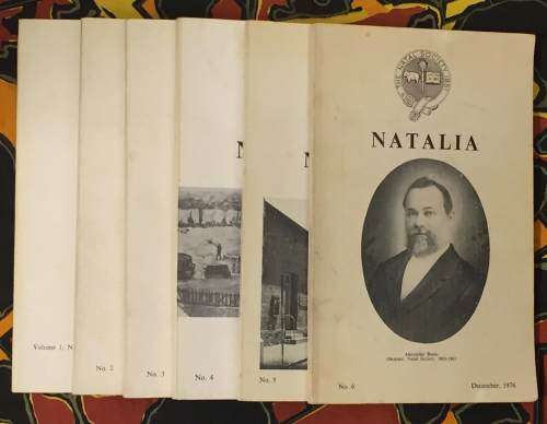 Natalia Vol 1- 6 Journal Of The Natal Society