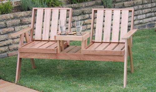 Solid Meranti Social Bench