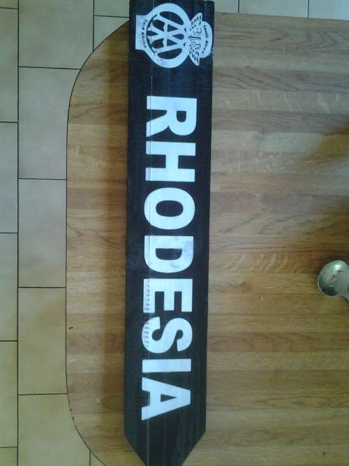 Rhodesia road sign