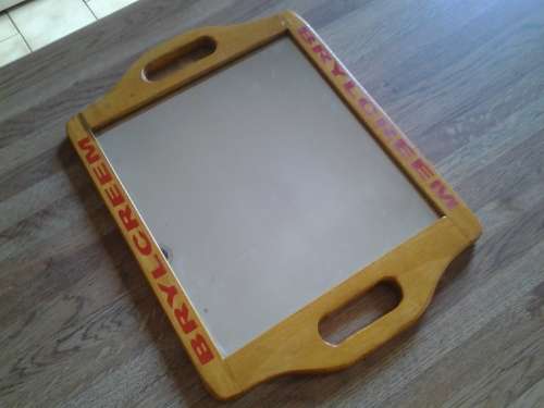 Brylcreem barber shop mirror