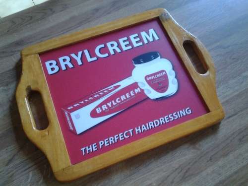 Brylcreem barber shop mirror