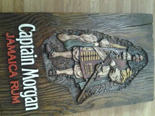 captain morgan advertising plaque