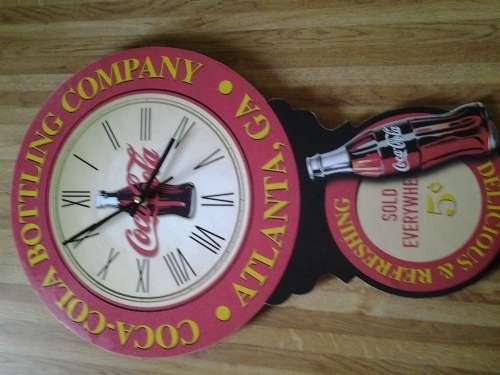 coca cola clock