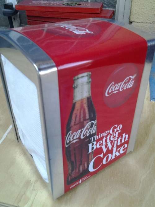coca cola napkin dispenser
