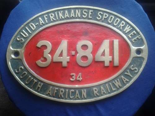 locomotive train plaque