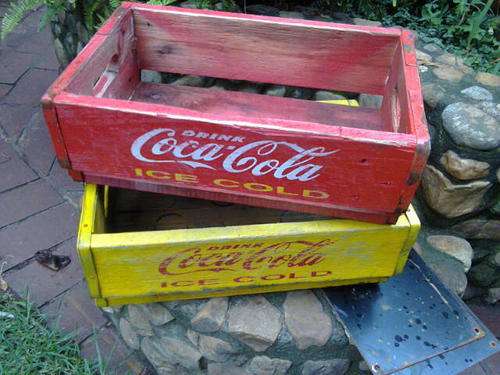 Vintage Style Coca Cola Crates.