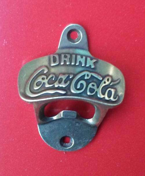 Coca Cola Brass Embossed Bottle Opener.