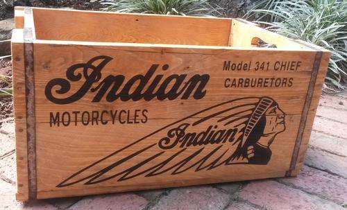 Indian Motorcycles XL Wooden Crates.