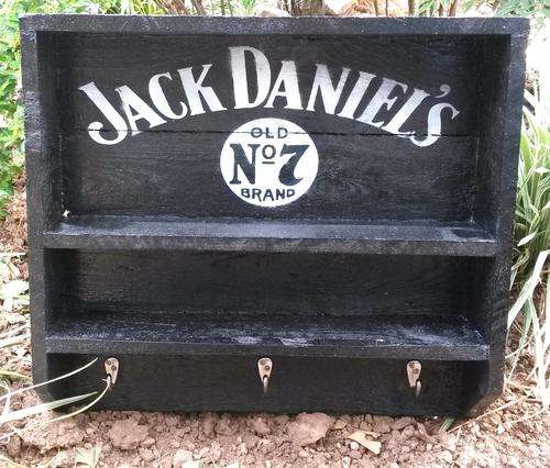 Jack Daniel's display unit, shelves and hooks.