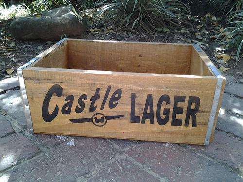 Castle Lager Wooden Crates.
