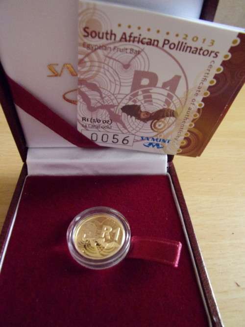 Gold 1/10th Ounce Egyptian Fruit Bat