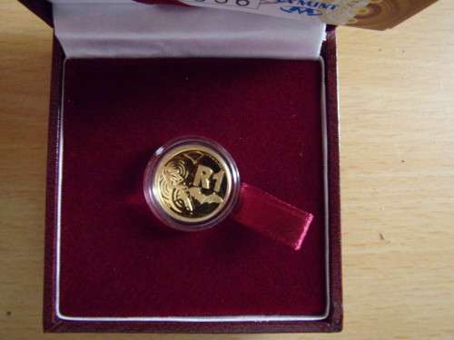 Gold 1/10th Ounce Egyptian Fruit Bat