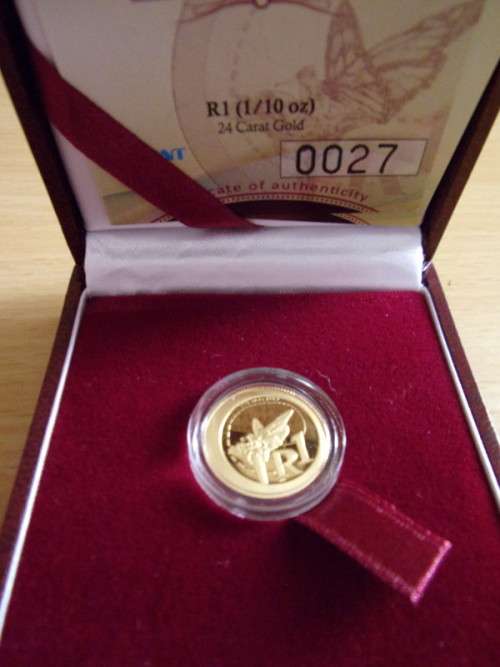 Gold 1/10th Ounce Monarch Butterfly