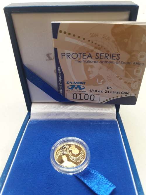 National Anthem Gold 1/10th Ounce Proof Coin