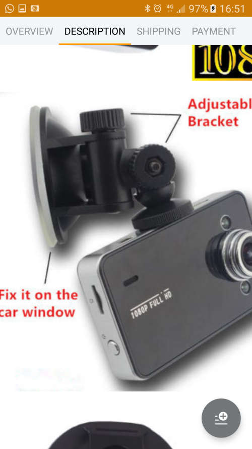 2.4" Full HD 1080P Video Car DVR Vehicle Camera Blackbox Night Vision G-sensor