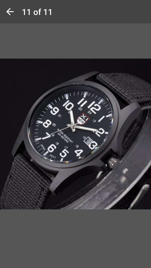 Brand New - Outdoor Mens Date Stainless Steel Military Sports Analog Quartz Army Wrist Watch