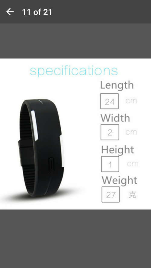 BLACK Fashion Sport LED Watches Candy Color Silicone Rubber Touch Screen Digital Watches Waterproof